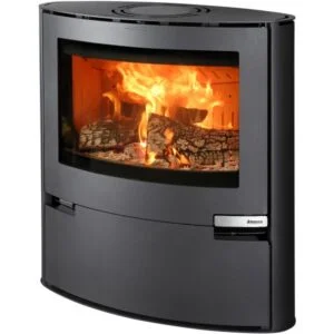 Aduro 15.2 salamandra a lenha em aço preta 6,5 kW com controlo automático