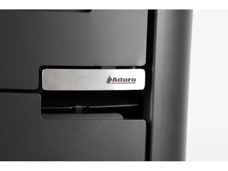 Aduro 15.2 salamandra a lenha em aço preta 6,5 kW com controlo automático
