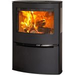 Aduro 21 salamandra a lenha em aço preta 6,5 kW com controlo automático
