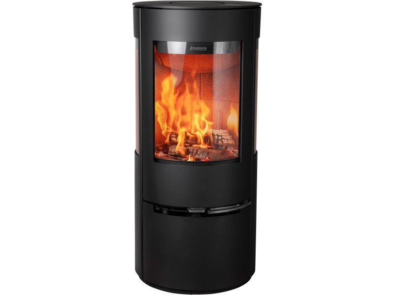 Aduro 22 salamandra a lenha em aço preta 5,5 kW com controlo automático
