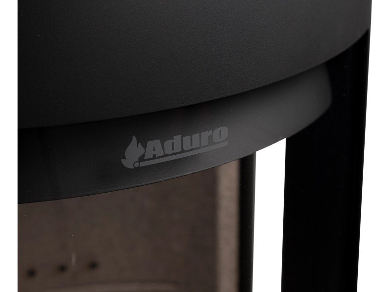 Aduro 22 salamandra a lenha em aço preta 5,5 kW com controlo automático