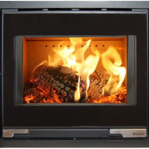 Aduro 5.1 salamandra a lenha em aço preta 7 kW com controlo automático