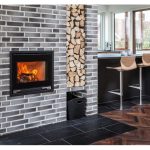 Aduro 5.1 salamandra a lenha em aço preta 7 kW com controlo automático