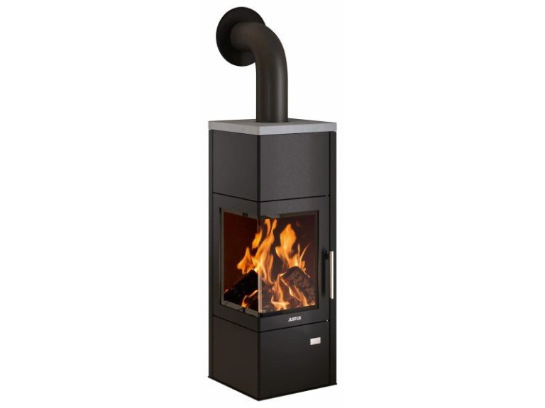 Justus Diego Wärme+ salamandra a lenha preta 6 kW