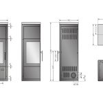 Justus Diego Wärme+ salamandra a lenha preta 6 kW
