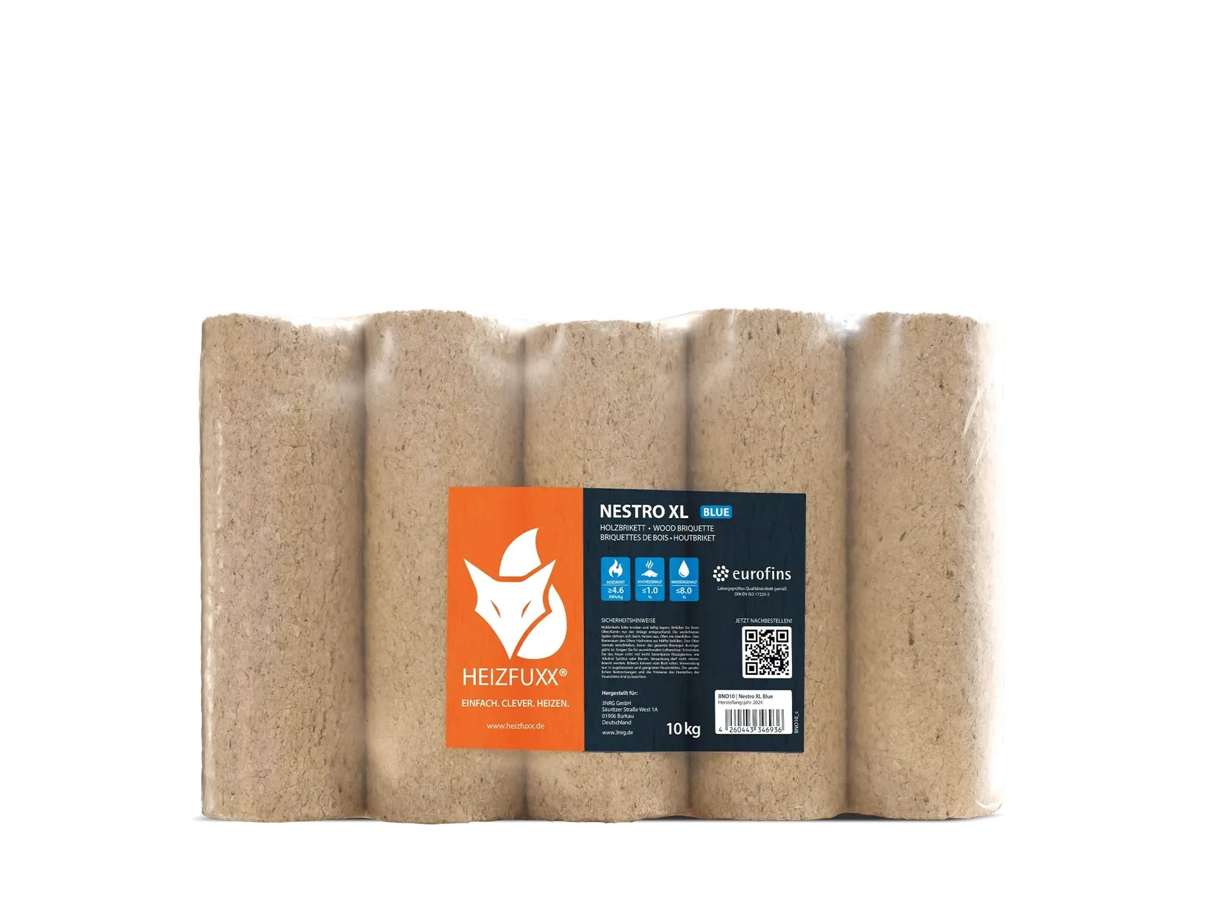 Heizfuxx Nestro XL Blue 10 kg × 96 embalagens – Palete 960 kg