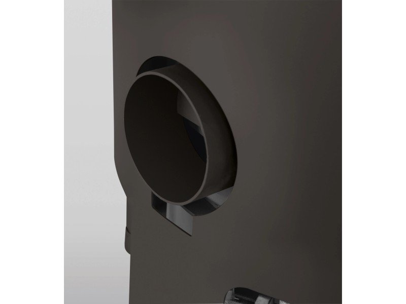 Justus Faro 2.0 salamandra a lenha preto-cinzenta com arenito cinzento 6 kW