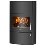 Justus Agero W+ salamandra a lenha em aço preta 7 kW