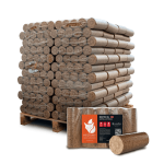 Heizfuxx Nestro XL Red briquetes de madeira dura – 96 embalagens de 10 kg – palete 960 kg