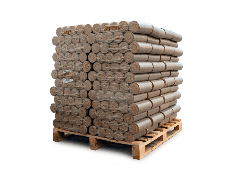 Heizfuxx Nestro XL Red briquetes de madeira dura – 96 embalagens de 10 kg – palete 960 kg
