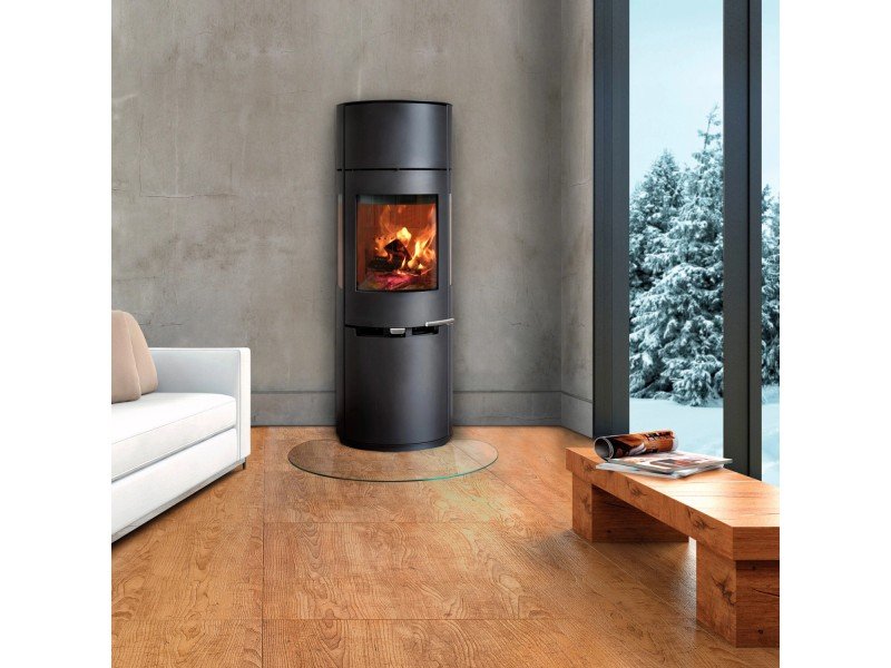 Aduro 9.7 salamandra a lenha preta em aço 8 kW com Aduro Tronic – classe A