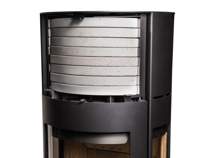 Aduro 9.7 salamandra a lenha preta em aço 8 kW com Aduro Tronic – classe A