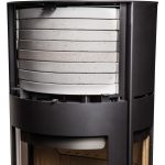 Aduro 9.4 salamandra a lenha em aço preta 8 kW com controlo automático