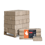Heizfuxx RUF Original Red briquetes de madeira dura – 30 embalagens de 10 kg – palete 300 kg