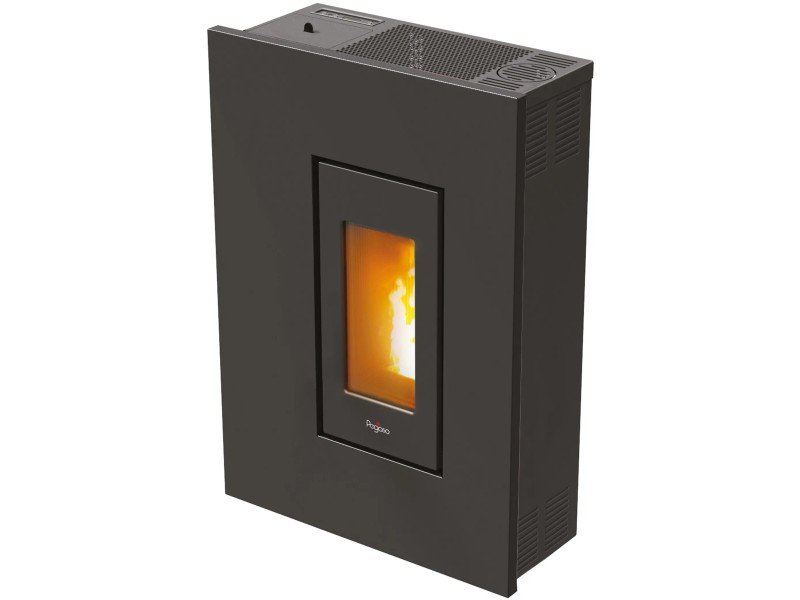 PEGASO Madison salamandra a pellets em aço antracite 5,3 kW com controlo automático