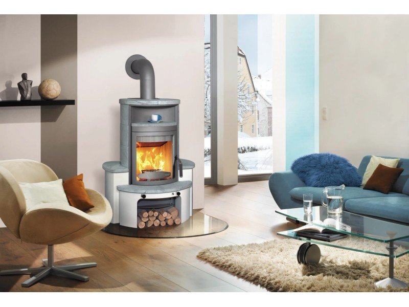 Hark Avenso GT ECOplus salamandra a lenha em pedra natural 8 kW com controlo automático
