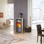 Hark Opera-B salamandra de combustão contínua creme 7 kW com controlo automático – classe A+