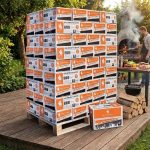 Heizfuxx Nestro M briquetes de faia/madeira dura em caixa – 81 caixas de 12 kg – palete 972 kg
