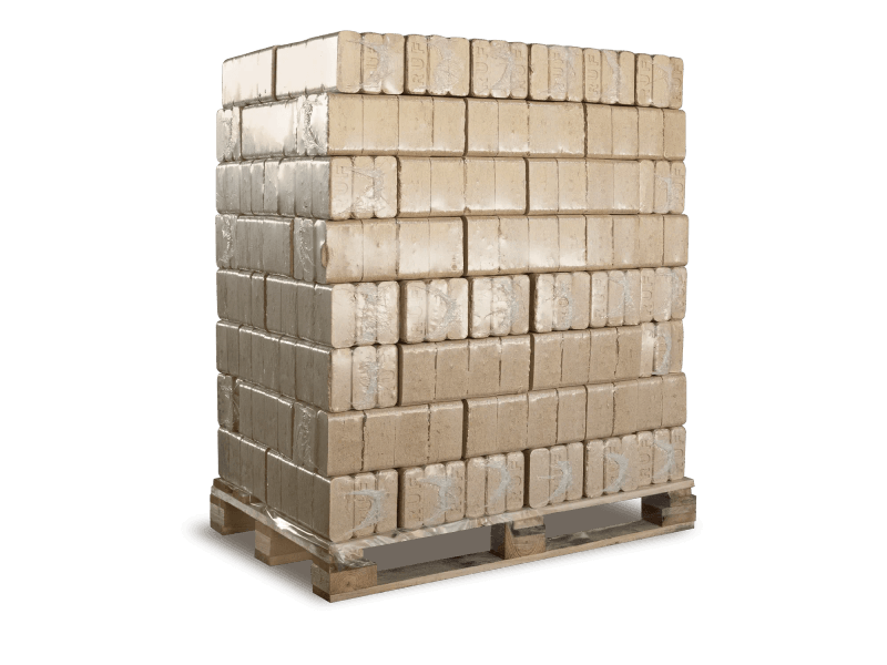 Heizfuxx RUF Original Blue briquetes de madeira de coníferas – 96 embalagens de 10 kg – palete 960 kg