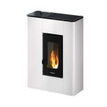 Freepoint Roxy salamandra a pellets em aço branca 7 kW