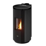PEGASO Salamandra a pellets Floyd em aço antracite 7,7 kW com controlo automático
