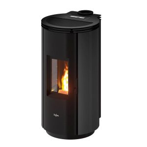 PEGASO Salamandra a pellets Floyd em aço antracite 7,7 kW com controlo automático