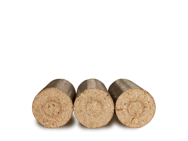 Heizfuxx Nestro XL Red briquetes de madeira dura 10 kg × 30 embalagens – palete 300 kg