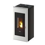 Freepoint One Airtight salamandra a pellets em aço branca 7 kW