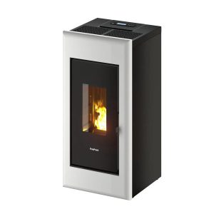 Freepoint One Airtight salamandra a pellets em aço branca 7 kW