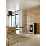Freepoint One Airtight salamandra a pellets em aço branca 7 kW