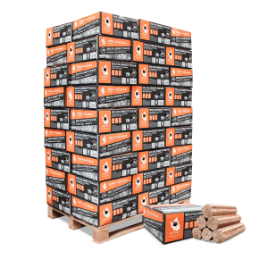 Heizfuxx BBQ briquetes de madeira de faia – 54 embalagens de 18 kg – palete 972 kg