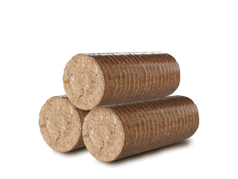 Heizfuxx Nestro XL Red briquetes de madeira dura 10 kg × 30 embalagens – palete 300 kg