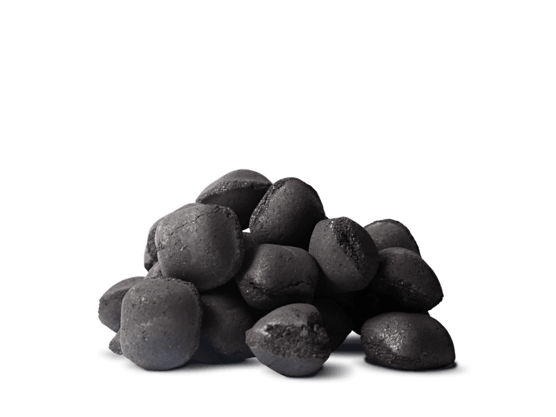 Heizfuxx briquetes de carvão vegetal – 130 sacos de 5 kg – palete 650 kg