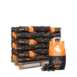 Heizfuxx briquetes de carvão vegetal – 60 sacos de 5 kg – palete 300 kg