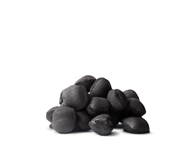Heizfuxx briquetes de carvão vegetal – 60 sacos de 5 kg – palete 300 kg