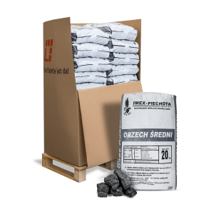 ANMAG carvão mineral 25–60 mm – 15 sacos de 20 kg – 300 kg