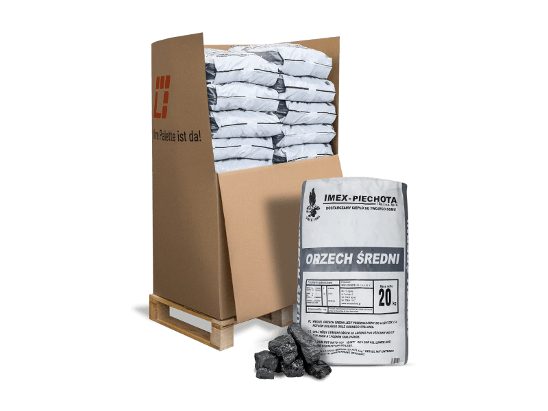 ANMAG carvão mineral 25–60 mm – 15 sacos de 20 kg – 300 kg