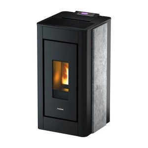 Freepoint Pret salamandra a pellets em pedra natural 8,6 kW com controlo automático
