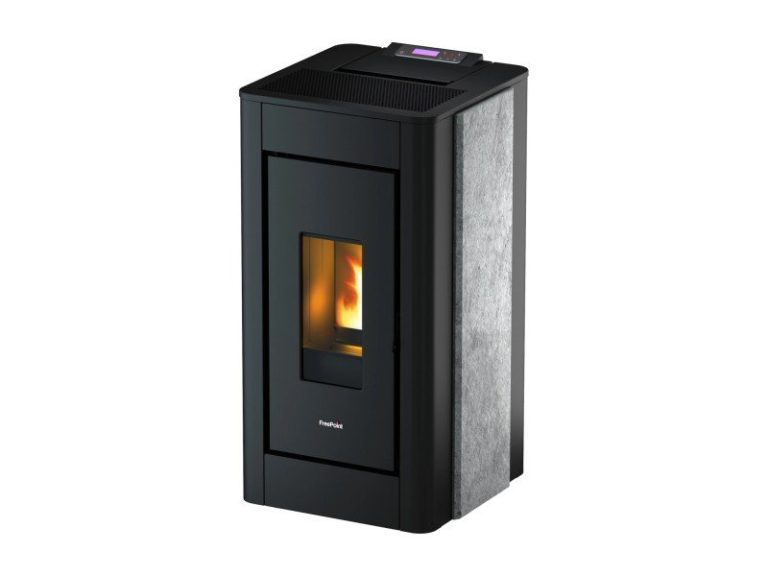 Freepoint Pret salamandra a pellets em pedra natural 8,6 kW com controlo automático