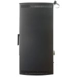 Rowi salamandra a pellets em aço preta 7,7 kW