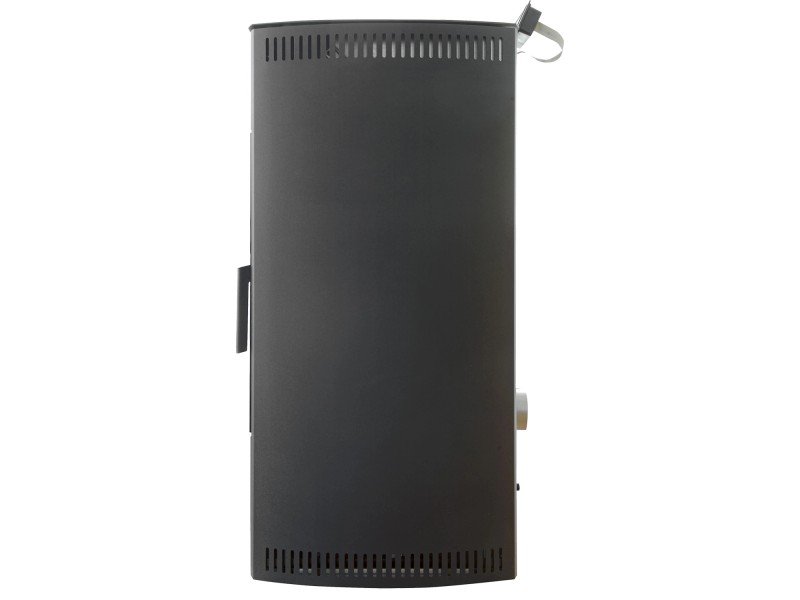 Rowi salamandra a pellets em aço preta 7,7 kW