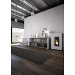 PEGASO Salamandra a pellets Madison em aço branco 5,3 kW com controlo automático