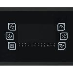 Justus Norta salamandra a pellets em aço preta 8 kW com controlo automático