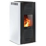 Justus Sirkos Aqua 2.0 salamandra hidro a pellets em aço preta 9,4 kW