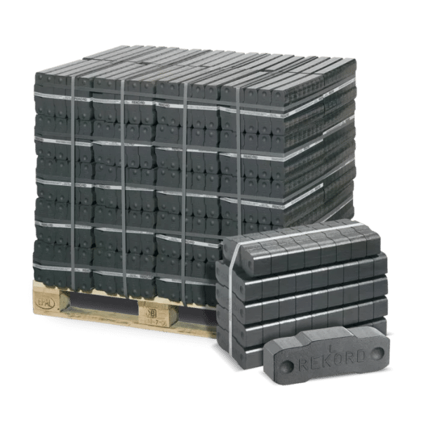 Briquetes de lignite 25–60 mm – 40 × 25 kg – REKORD