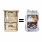 Palete de carvão 100 % antracite A20–30 mm – 1.000 kg