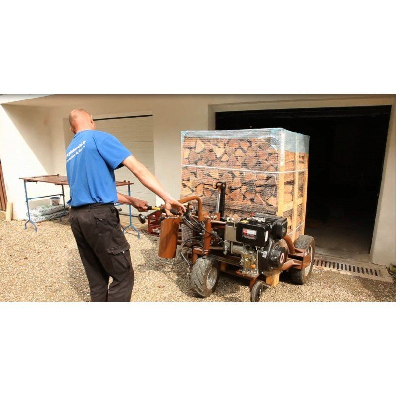 Palete de lenha especial para salamandras de acumulação – 2 estéreos – seca em câmara – faia, carpa, freixo e carvalho – 33 cm