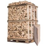 Palete de lenha 2 m³ – mistura de freixo, faia e carpa – toros 33–35 cm – 3 estéreos