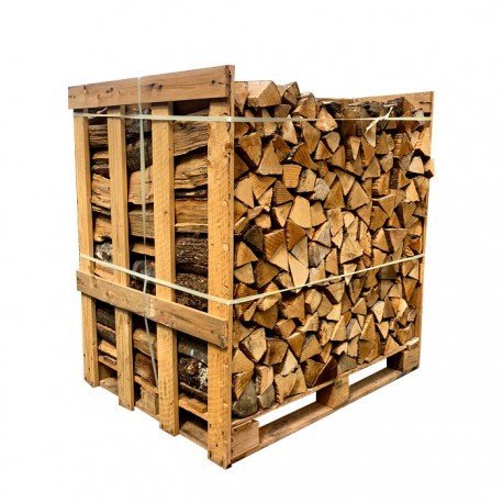 Meia palete de lenha dura 25 cm – carvalho, faia, carpa e freixo – 1 m³ / 1,5 estéreos – seca ao ar