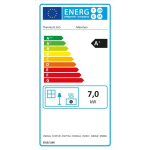 Thermia München V3 salamandra a lenha cinzento-ferro fundido com pedra-sabão 7 kW automática